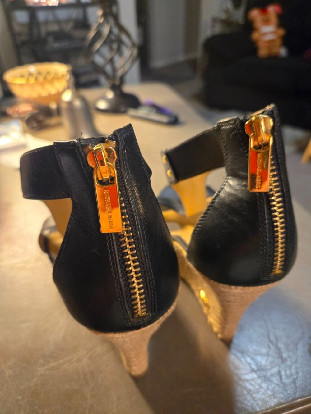 Michael Kors Heels Wedge Sandals Black - Picture 4 of 6